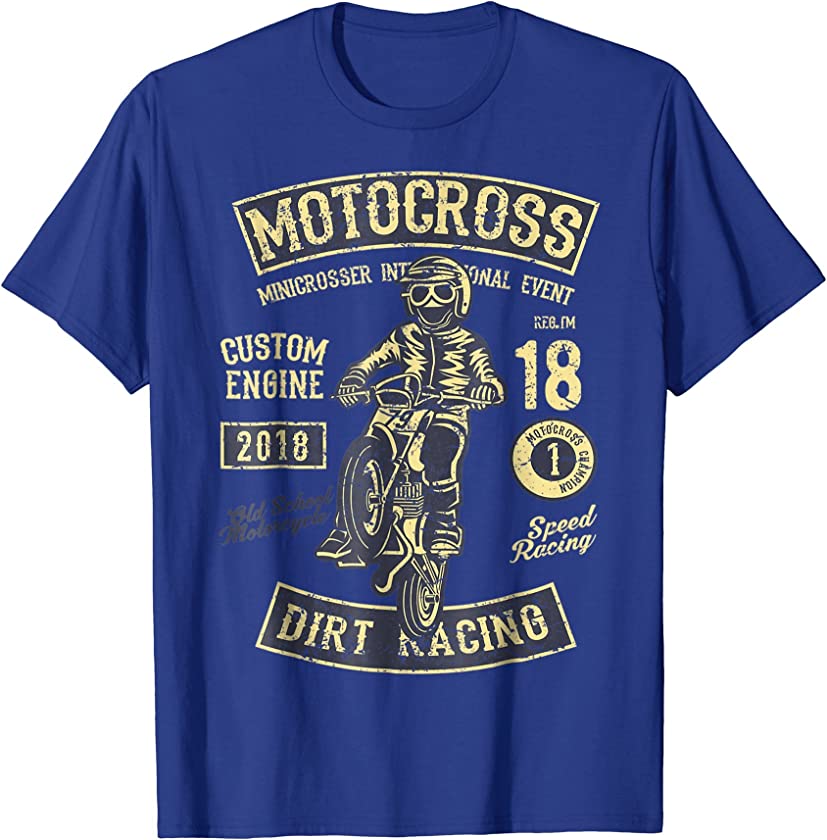 Vintage Style Motocross T-Shirt – Old school motorcycle