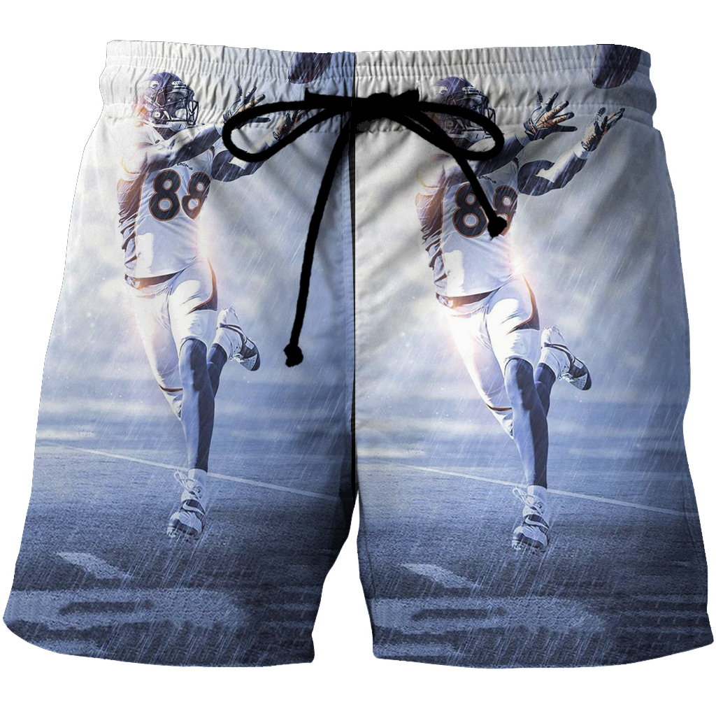 Denver Broncos Demaryius Thomas1 3D All Over Print Summer Beach Hawaiian Short