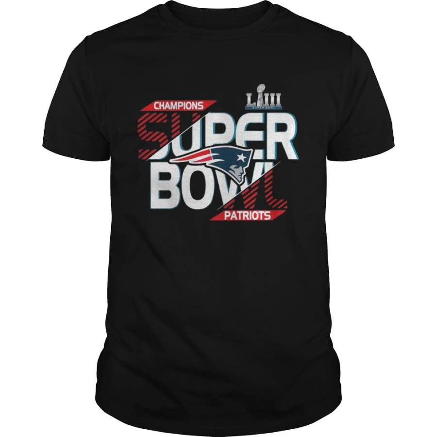 New England Patriots champions super bowl Liii 2019 T-Shirt