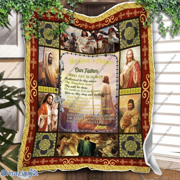 Easter Jesus Quilt Blanket – The Lord’S Prayer Blanket