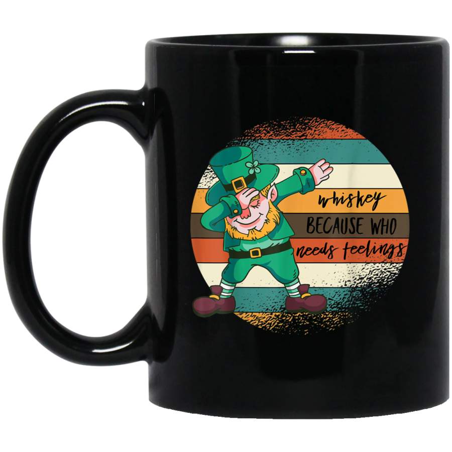 Vintage Distressed Dabbing Leprechaun Whisky Novelty 11 oz Mug