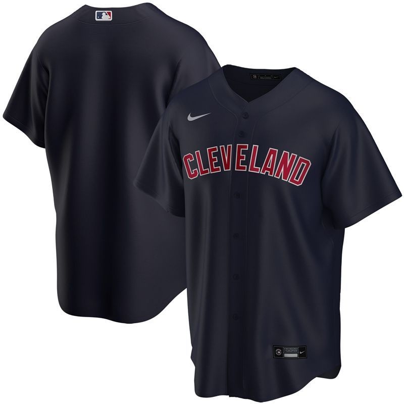 2020 MLB Personalized Custom Dark Blue Custom Cleveland Guardians Jersey