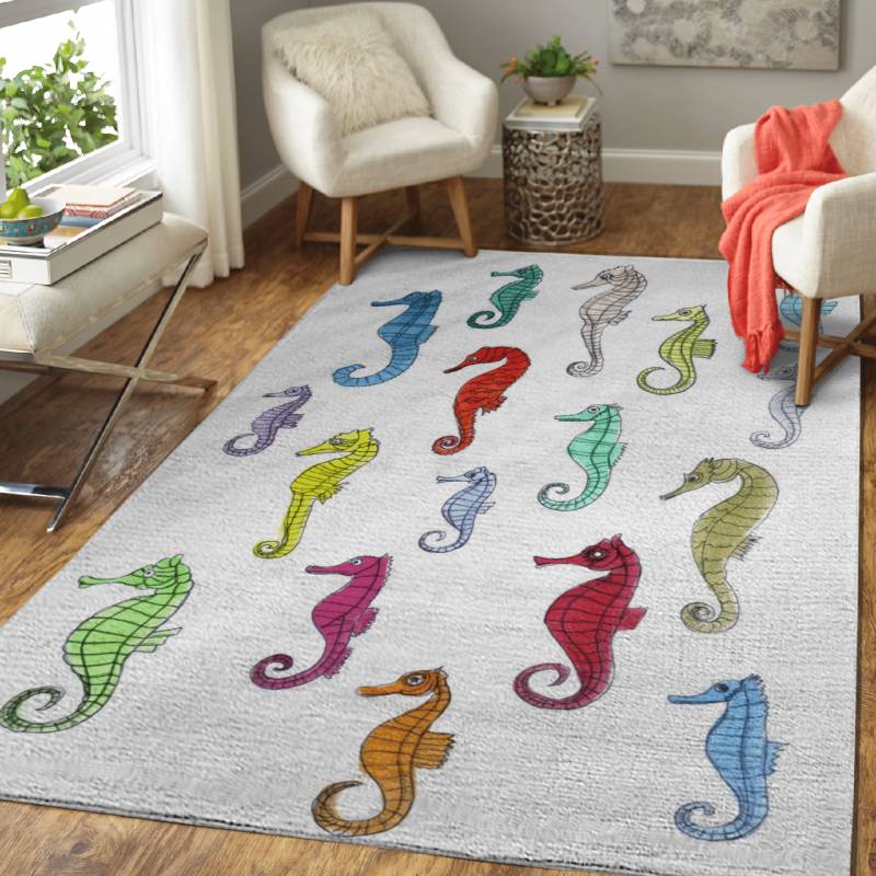 seahorses under the color – Animals Area Rug Carpet