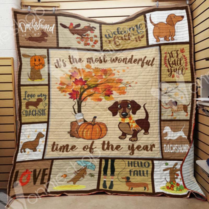 Dachshund Fall Blanket SEP1701 97O56