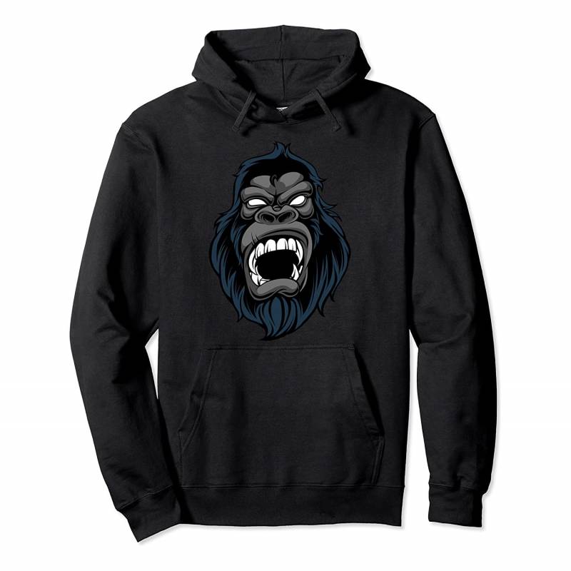 Scary Ape Face Halloween Monkey Animal Cool Easy Costume Pullover Hoodie