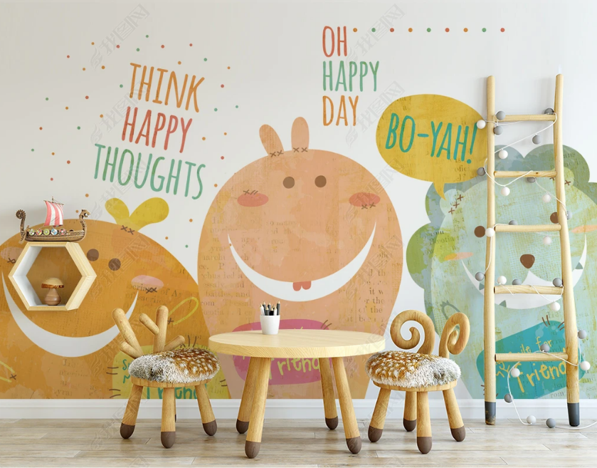 3D Cartoon Animal Illustrator Wall Mural Wallpaper Lqh 35