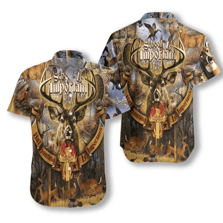 American Deer Hunting Is Importanter Hawaiian Shirt | For Men & Women | Adult | Hw3610