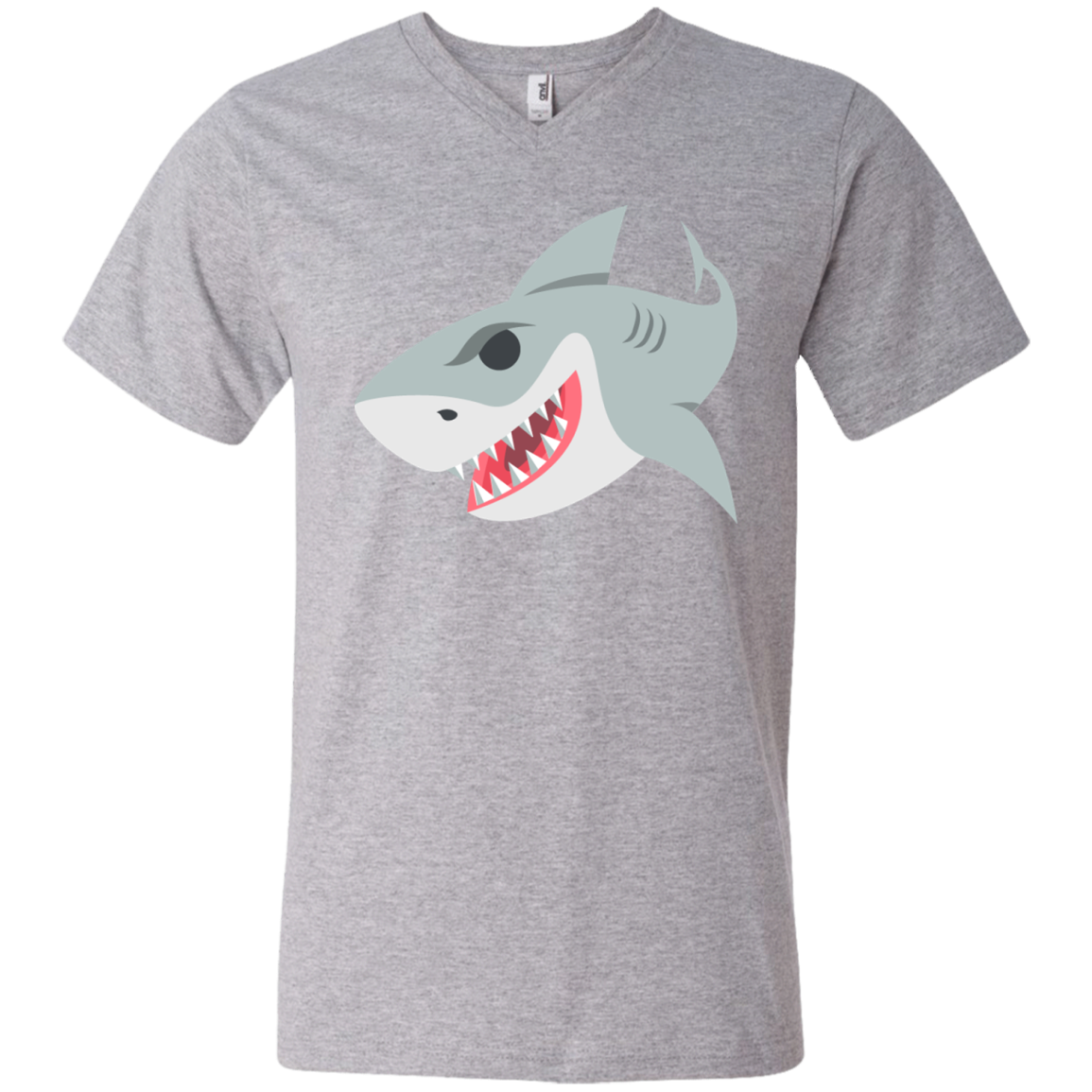 Shark Emoji Men’S V-Neck T-Shirt