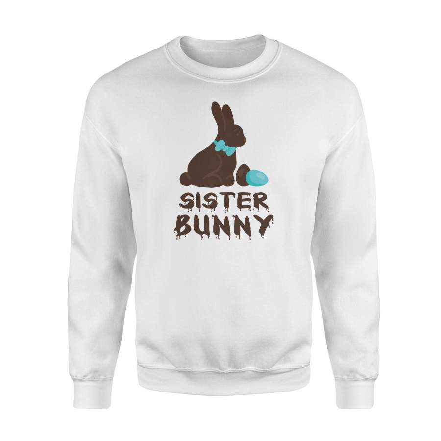 Chocolate Easter Sister Funny Bunny Family Couples Sweatshirt