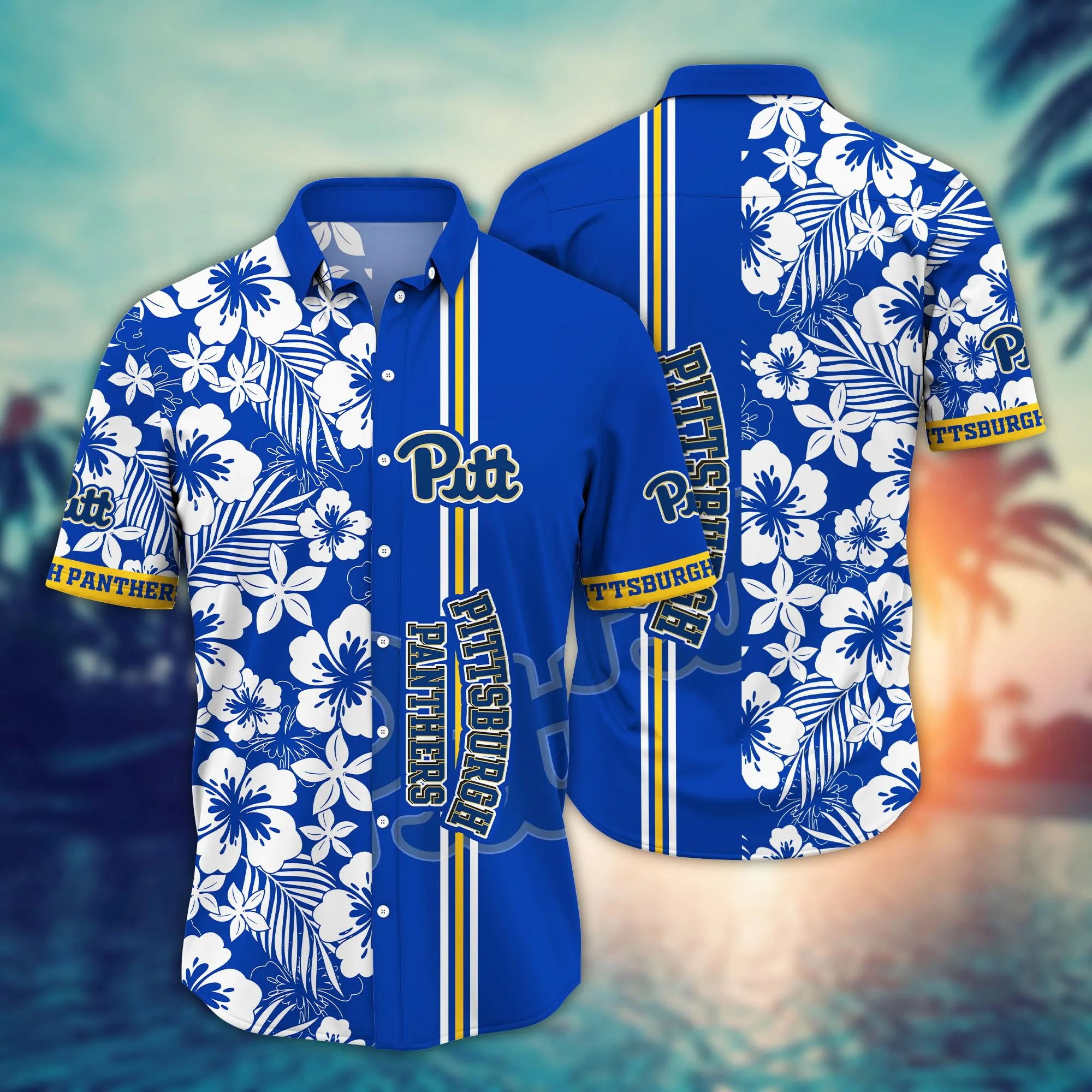 Pittsburgh Panthers NCCA Hawaiian Shirt Heatwavetime Aloha Shirt