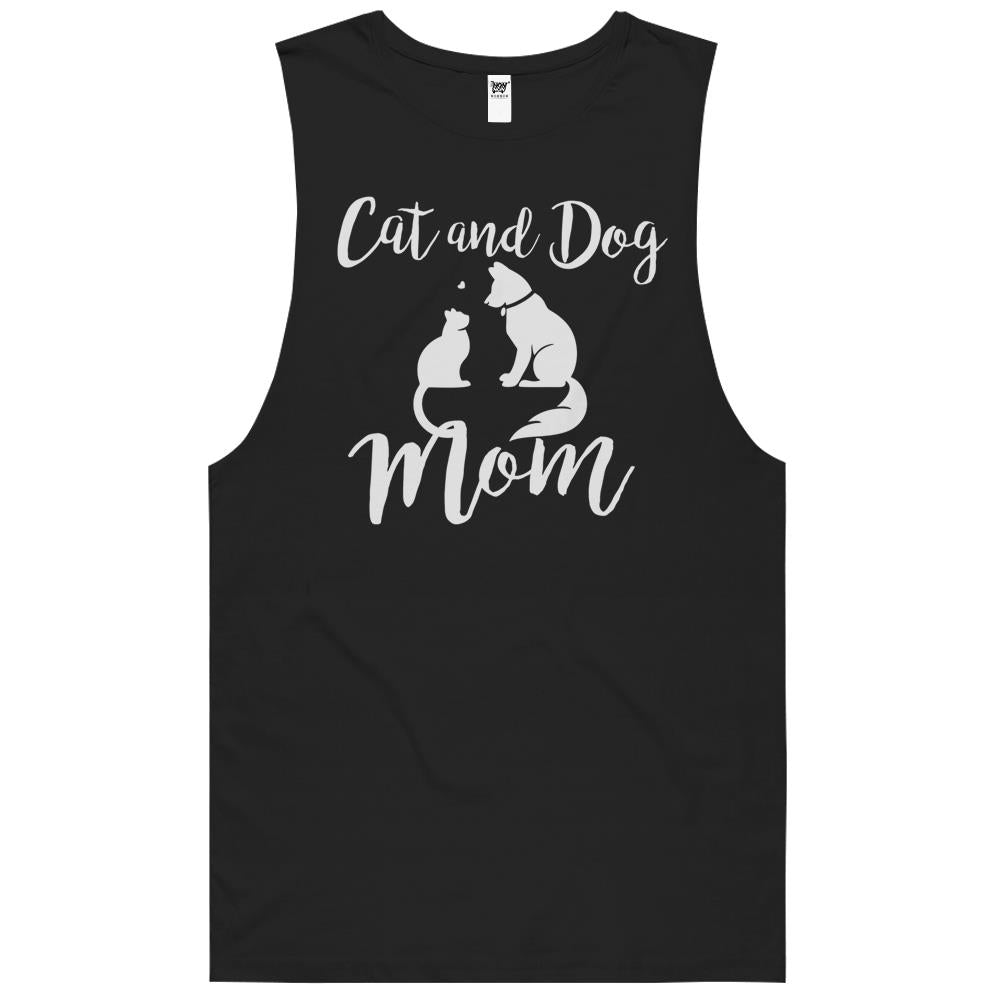 Pets Animals Cats And Dogs T-Shirt Cat Mom Af Dog Dad Puppy Tank Top