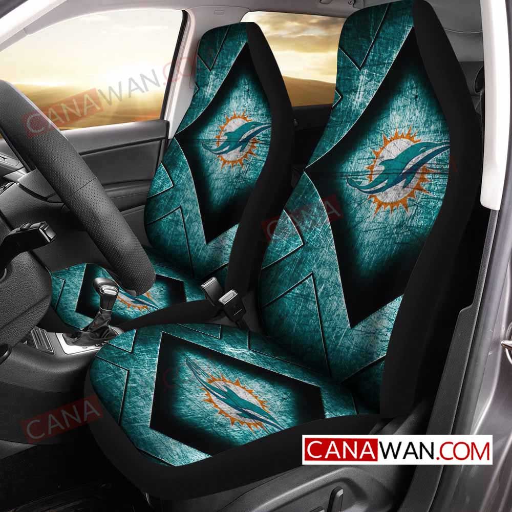 Miami Dolphins Style058 3D Customized Personalized Car Seat Cover