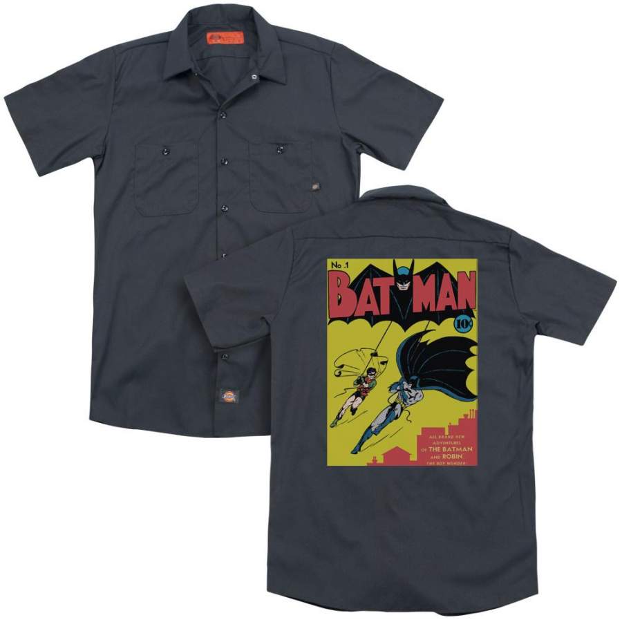 Batman – Batman First (Back Print) Adult Work Shirt