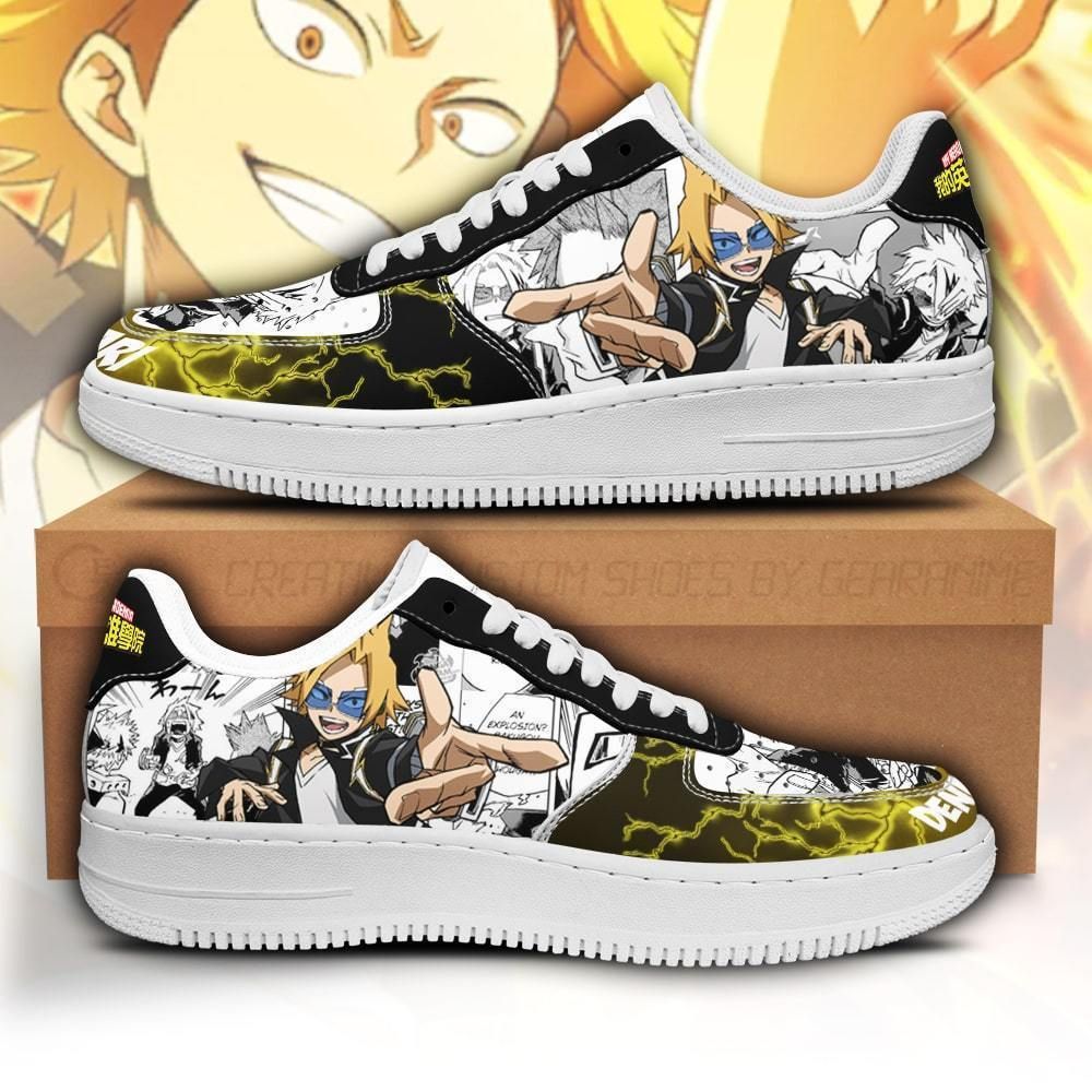 Denki Kaminari My Hero Academia Air Force Shoes Sneakers Custom Anime