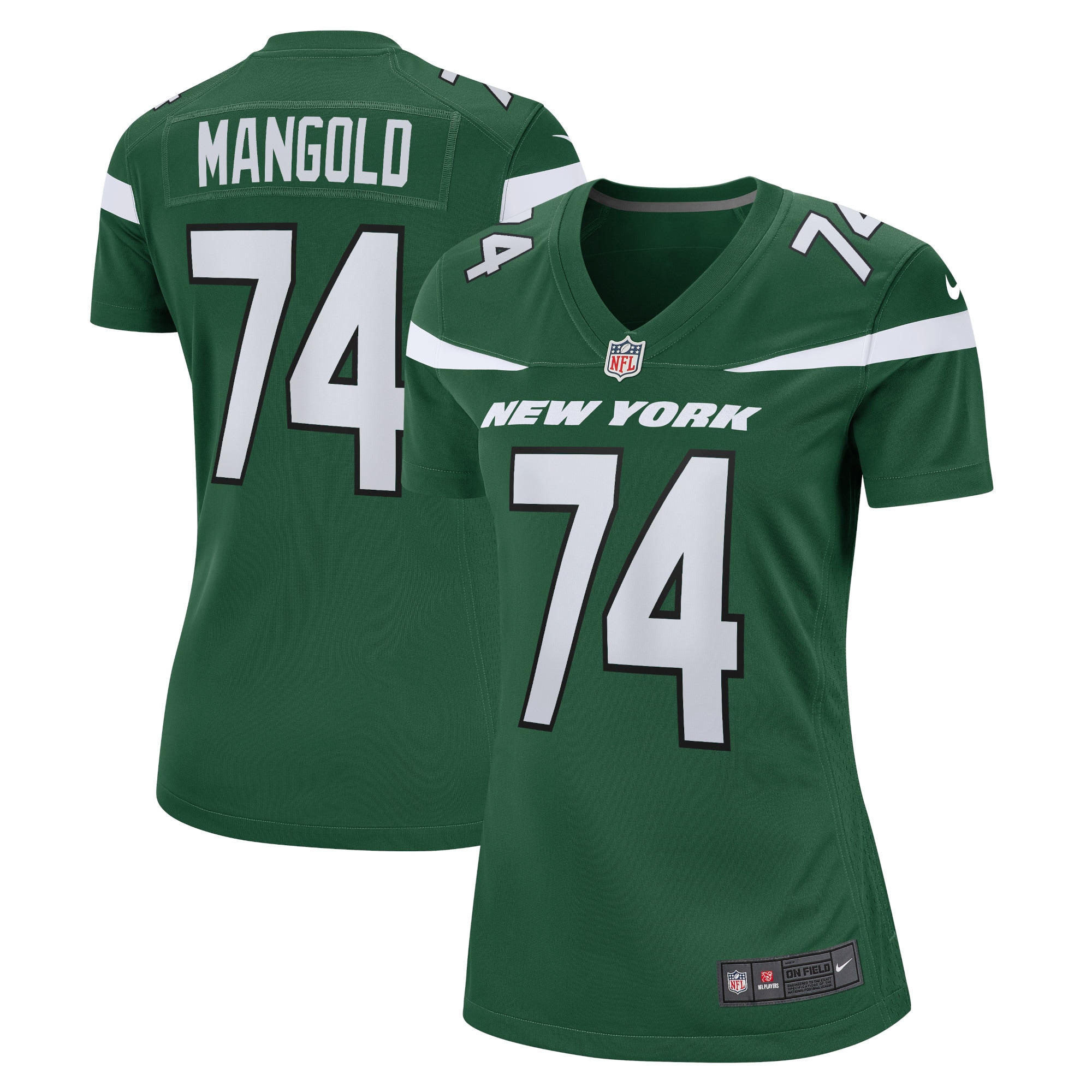 Nick Mangold New York Jets Women's Retired Player Jersey – Gotham Green