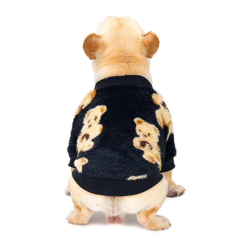 Winter Warm Dog Clothes Cute Bear Hoodies for Small Dogs Chihuahua Bull Dog Sweater Coat Jacket Puppy Cat Clothing Pet Supplier alx