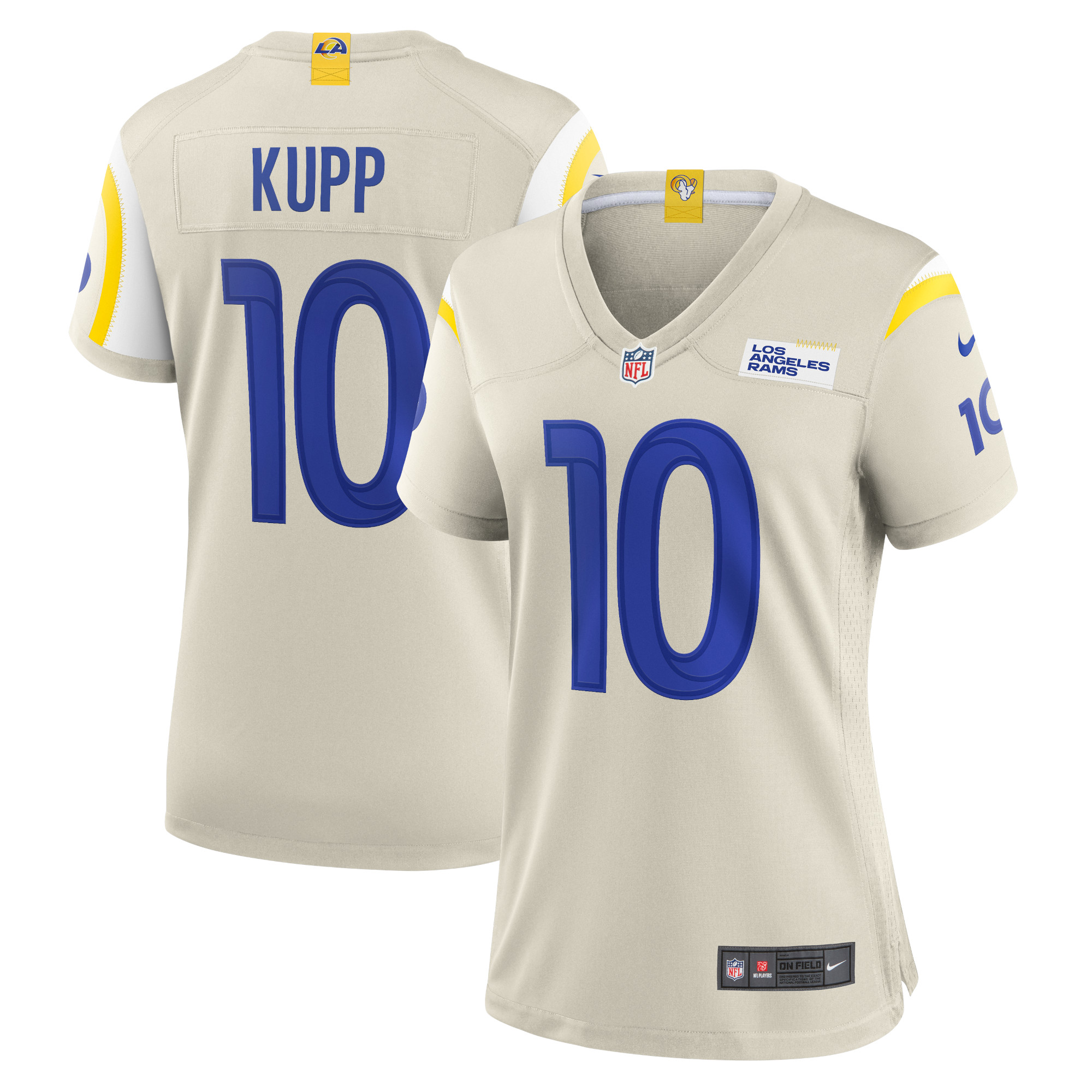 Cooper Kupp Los Angeles Rams Women's Player Game Jersey – Bone