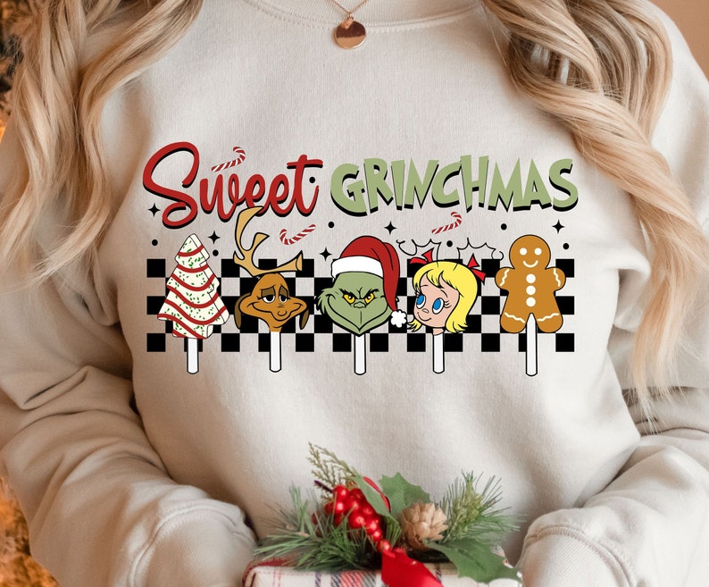 Sweet Christmas Sweatshirt 2D Crewneck Sweatshirt All Over Print Sweatshirt For Women Sweatshirt For Men Sws4410