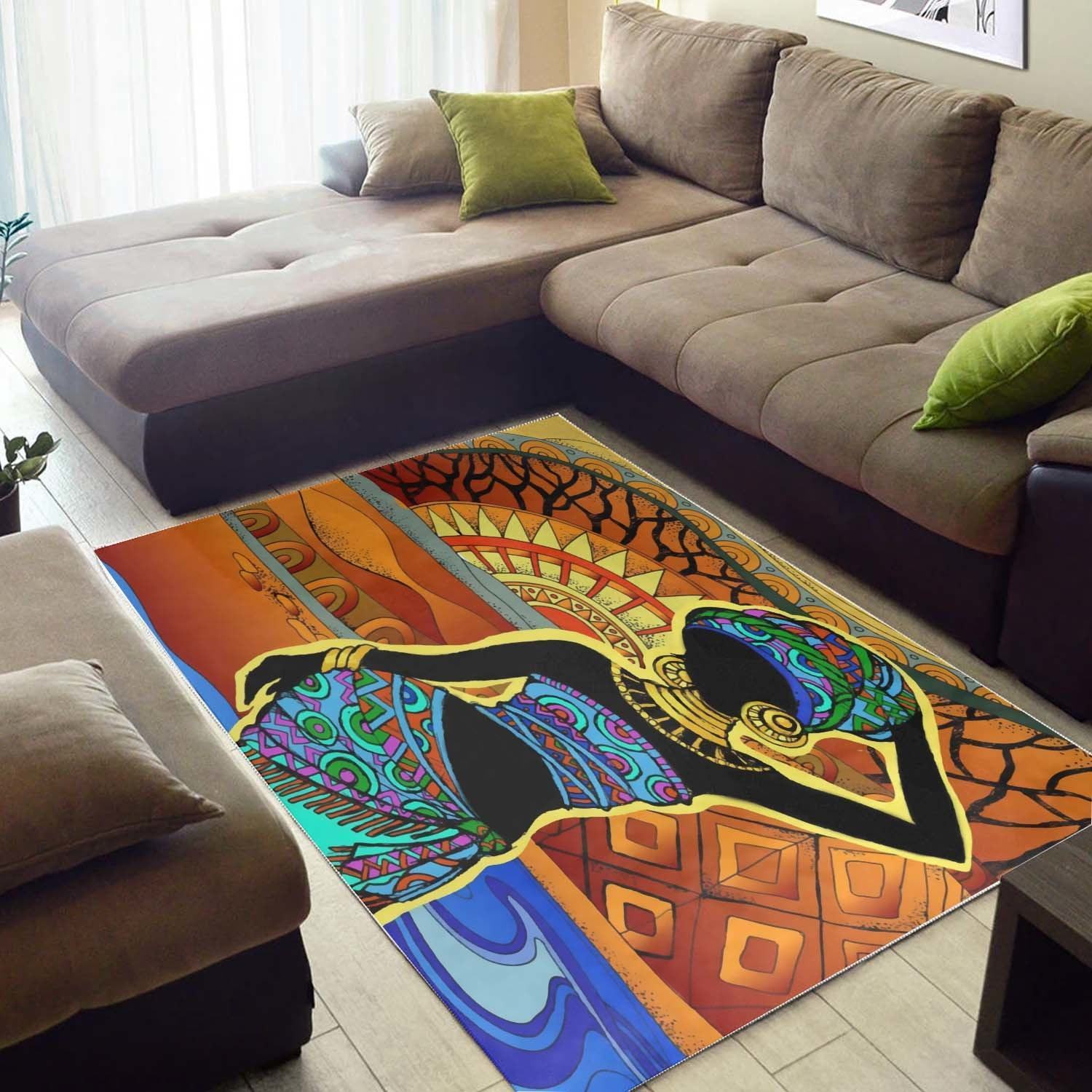 WonderBlackGirl – Vintage Retro African Black Woman Rug Gifts