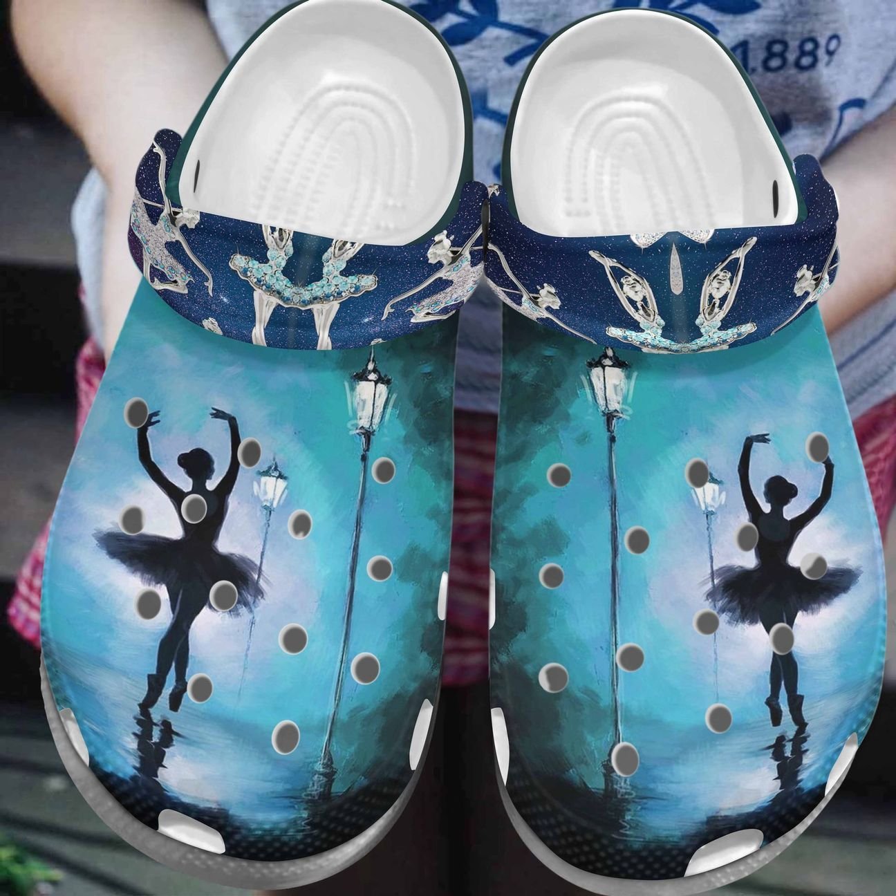 Ballet Personalize Clog, Custom Name, Text, Fashion Style For Women, Men, Kid, Print 3D Ballet Girl