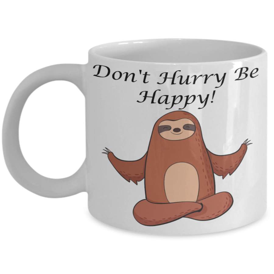 Yoga Sloth coffee mug Funny Cute Animal tea cup gift novelty Birthday Gift for Her Drinking Cup