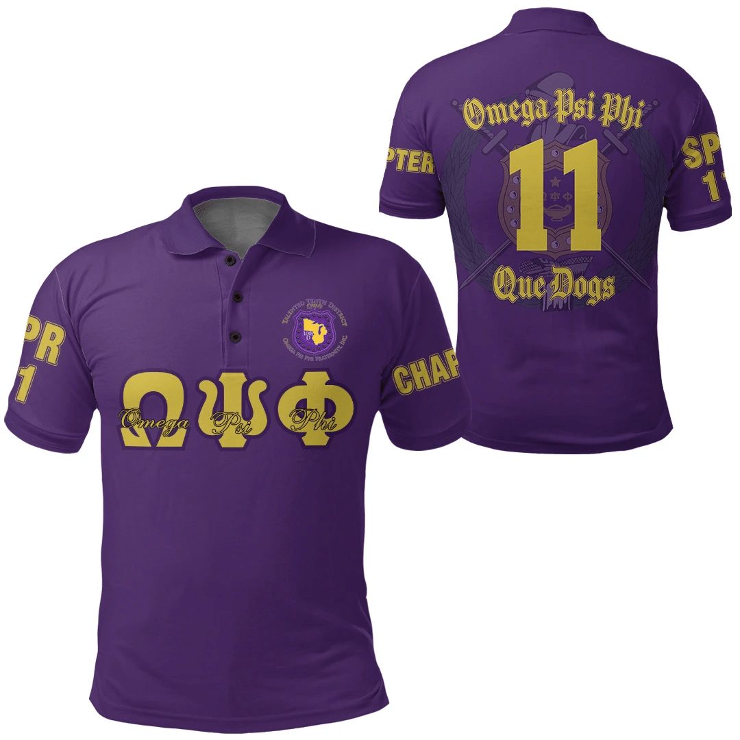 Africa Zone Polo Shirt – Omega Psi Phi – Talented Tenth District Polo Shirt A7