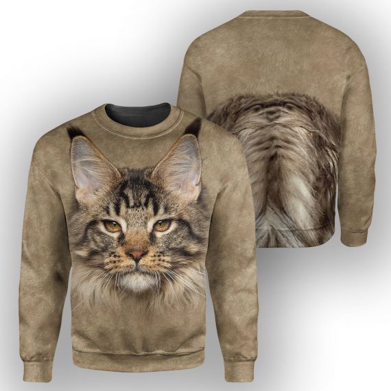 Maine Coon All Over Print Unisex Sweatshirt For Cat Lovers