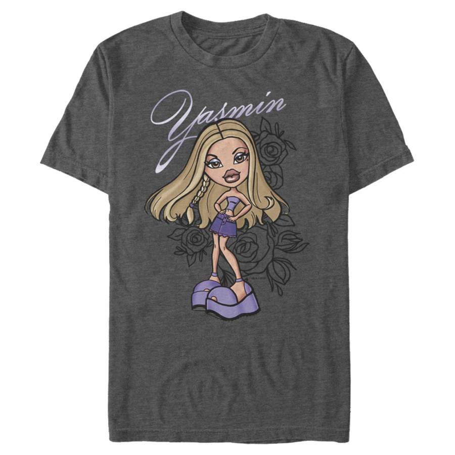 Bratz Men’s Princess Yasmin  T Shirt Charcoal Heather 3XL