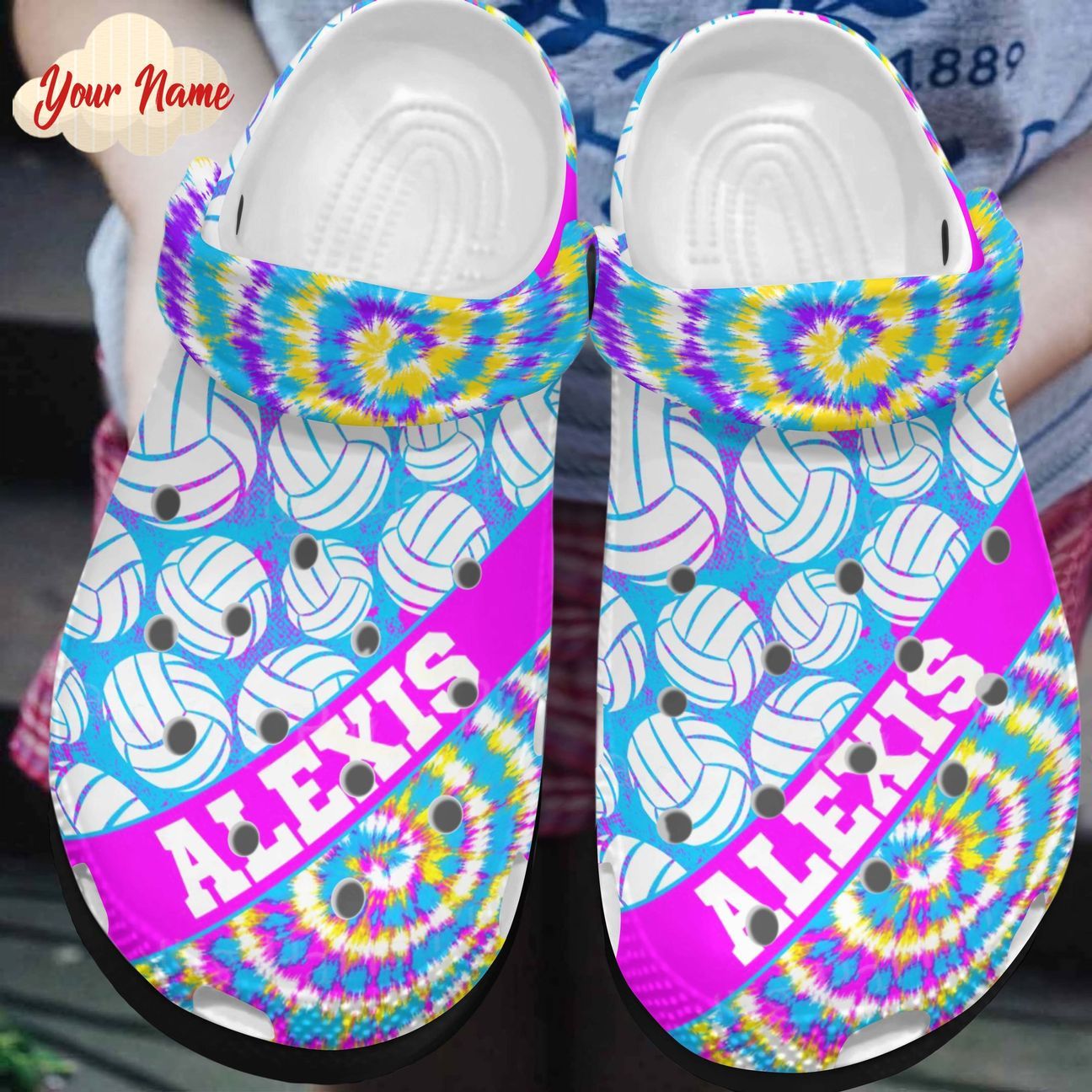 Volleyball Personalized Clog, Custom Name, Text, Color, Number Fashion Style For Women, Men, Kid, Print 3D Follow Your Dream