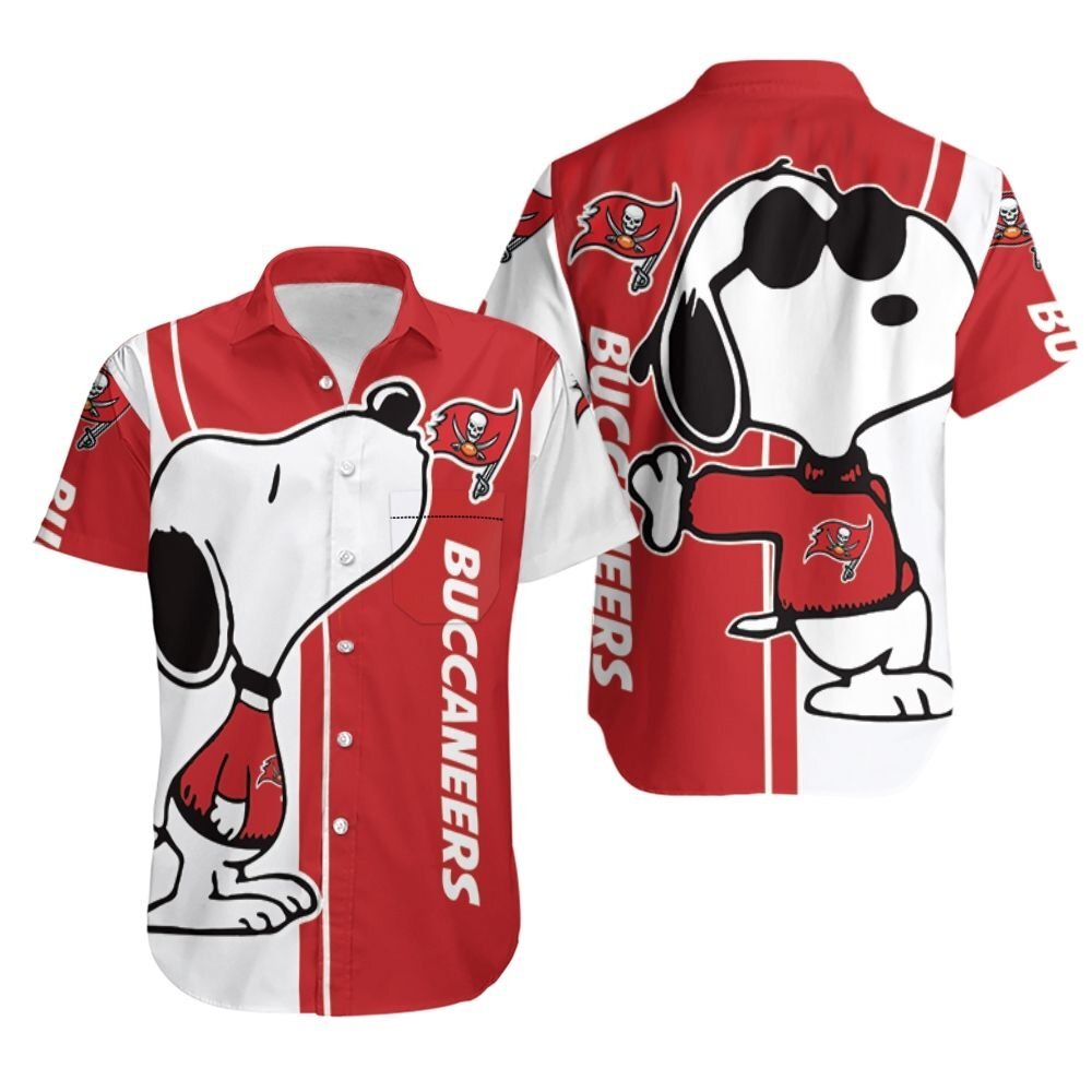 Tampa Bay Buccaneers Snoopy Lover 3D Printed Hawaiian Shirt