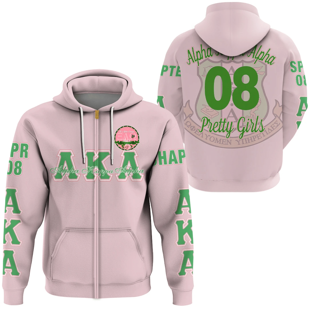 Africa Zone Hoodie – Alpha Kappa Alpha – Xi Alpha Omega Zip Hoodie A7