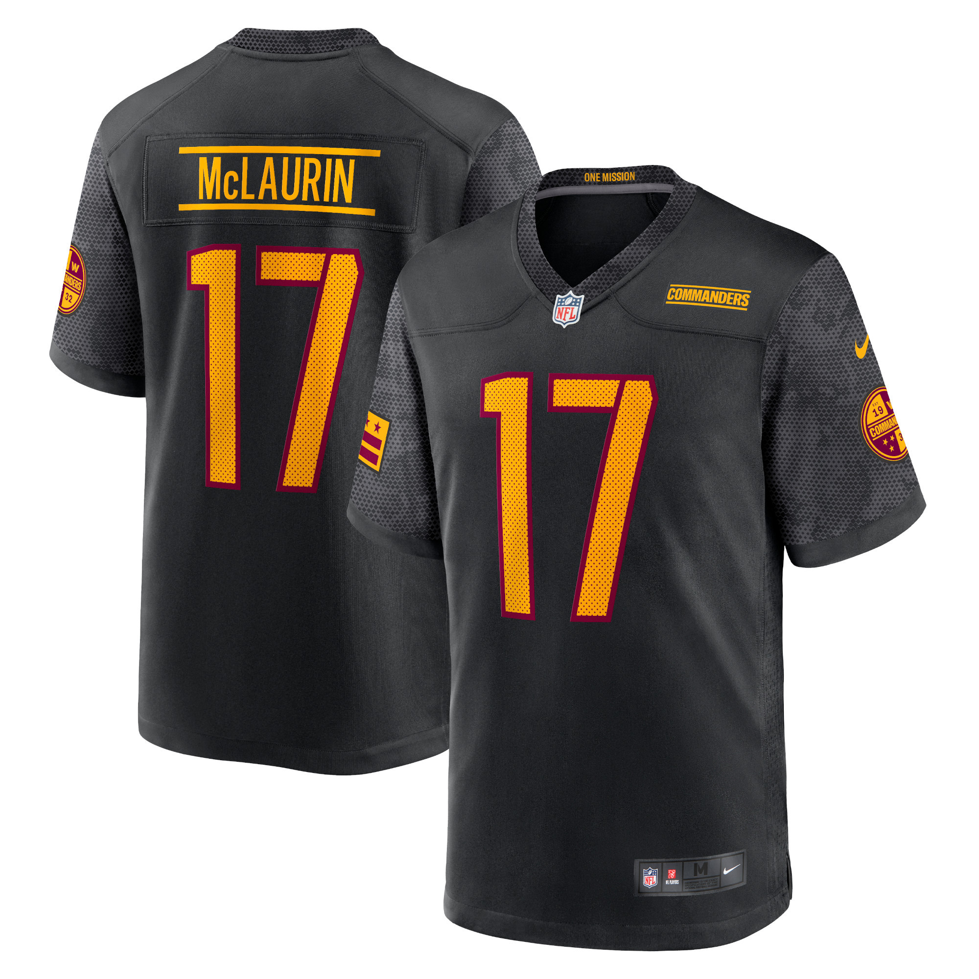 Terry McLaurin Washington Commanders Youth Game Jersey – Black