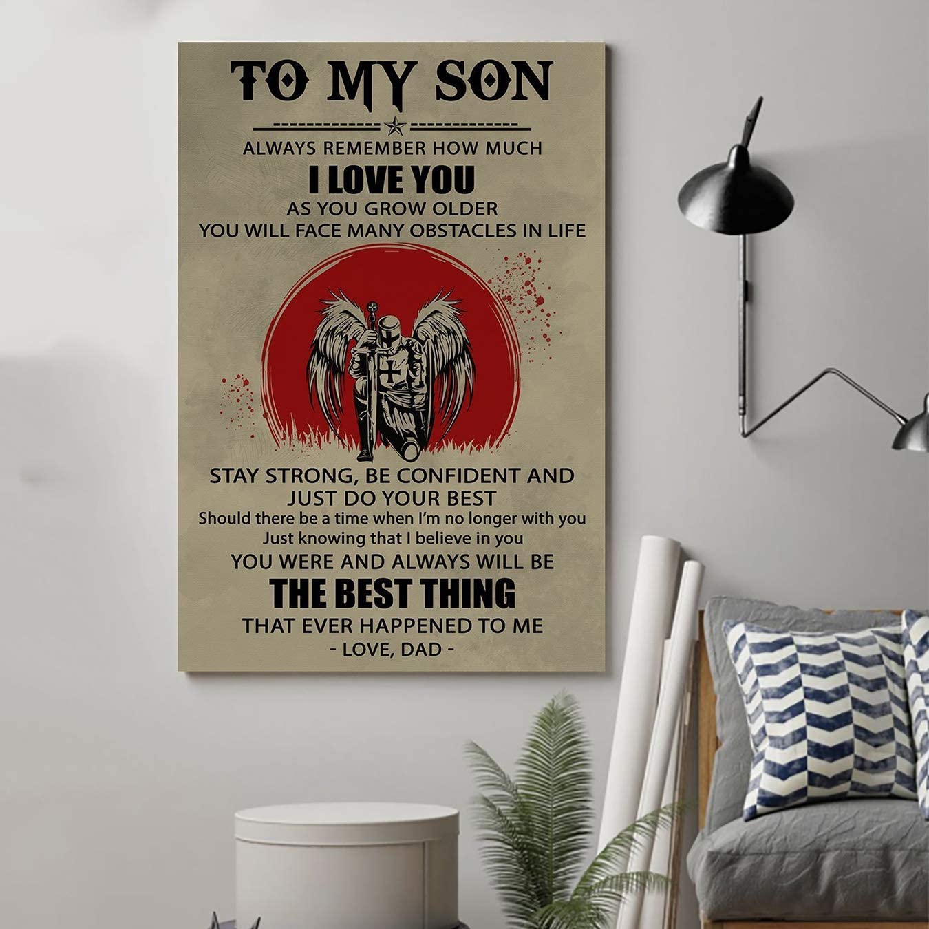 Knight Templar Poster – Dad to Son – The Best Thing