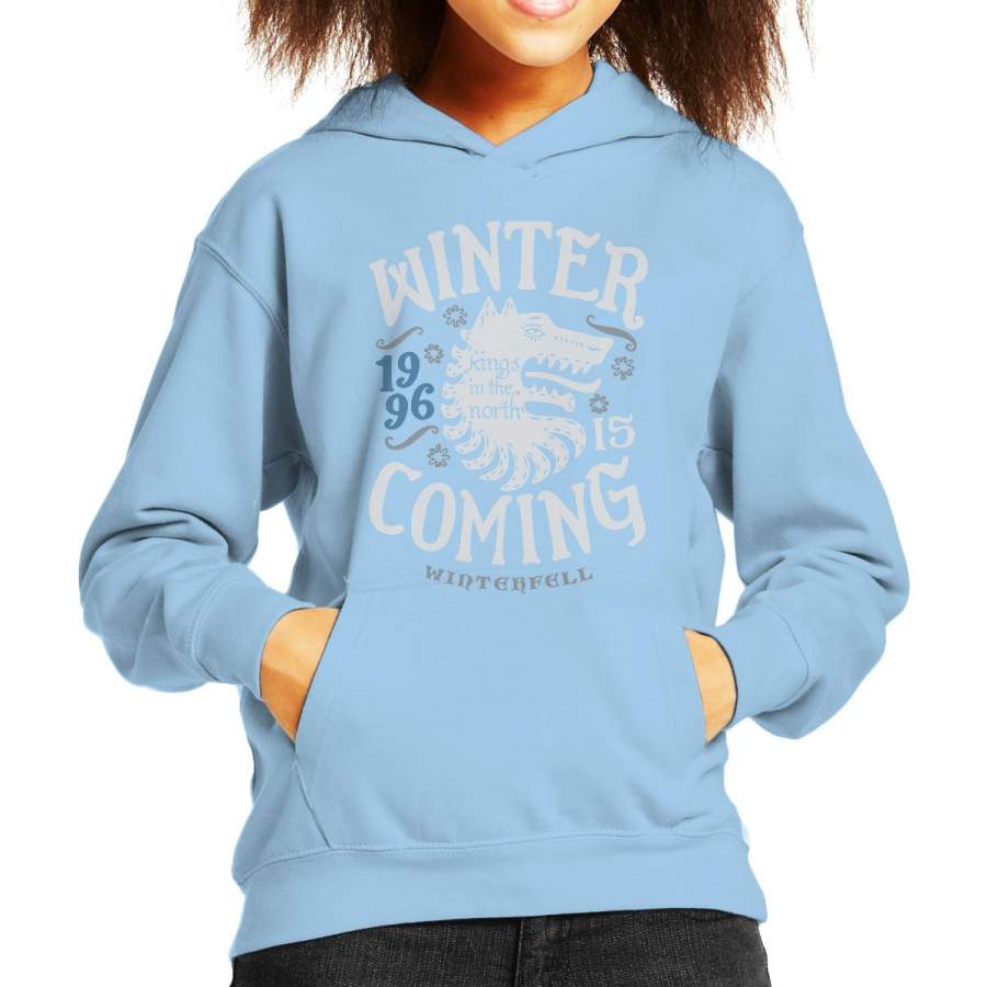 Winter Is Coming Winterfell Stark Game Of Thrones Kid’s Hooded ...