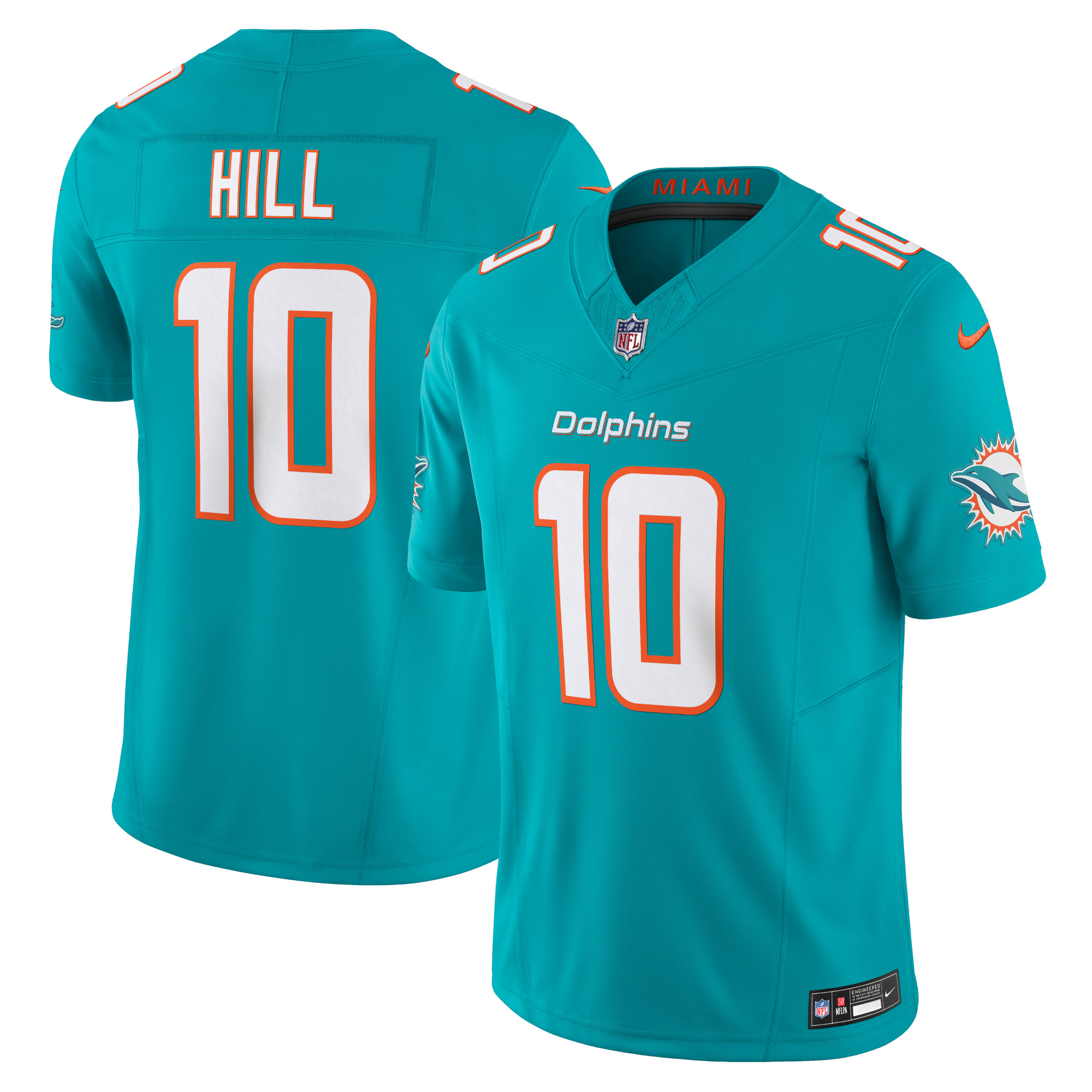 Tyreek Hill Miami Dolphins Vapor F.U.S.E. Limited Jersey – Aqua