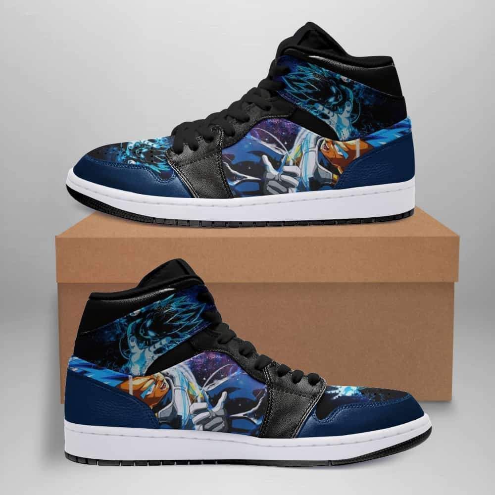 Ss Vegeta Blue Jordan Dragon Ball Anime Air Jordan Shoes Sport Sneakers