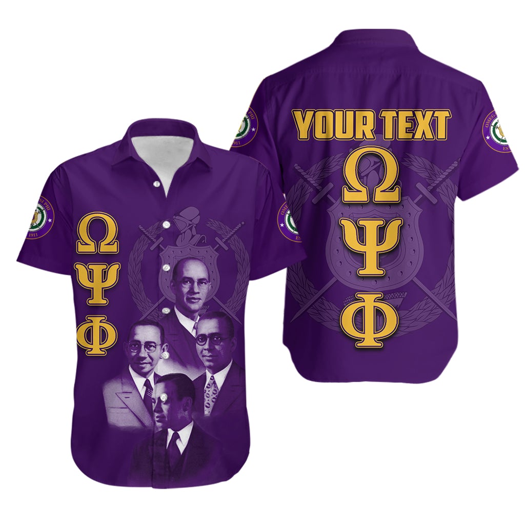 (Custom Personalised) Omega Psi Phi Hawaiian Shirt The Founders Lt6