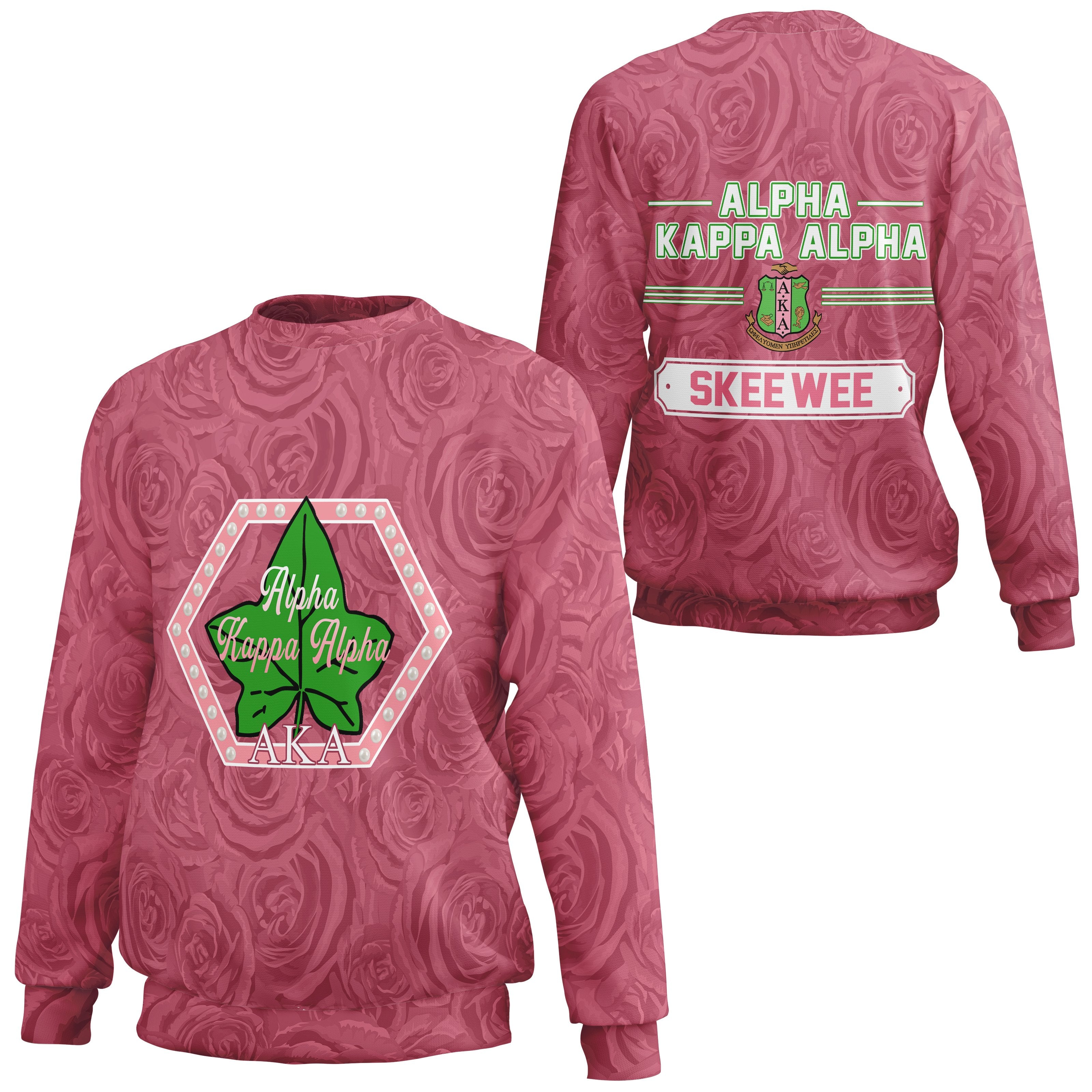 Greek Life Sweatshirt – Alpha Kappa Alpha Rose Peals Sweatshirt J09