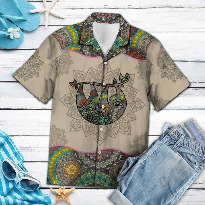 Sloth Mandala Hawaii Shirt Ha110453