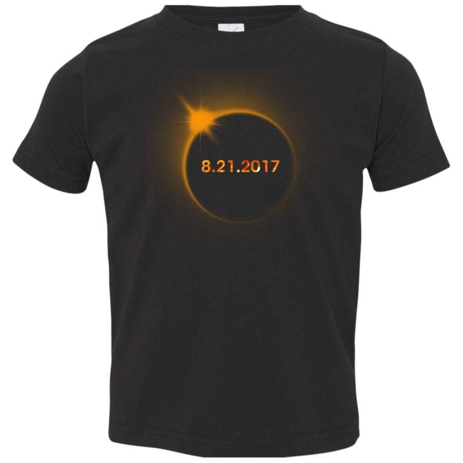 Circle Total Solar Eclipse Aug 21 2017 Rabbit Skins Toddler Jersey T-Shirt