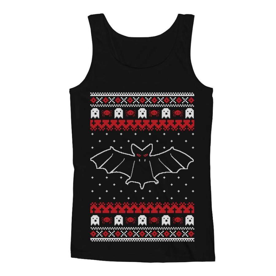 Bats Ugly Christmas Sweater Men’s Tank Top