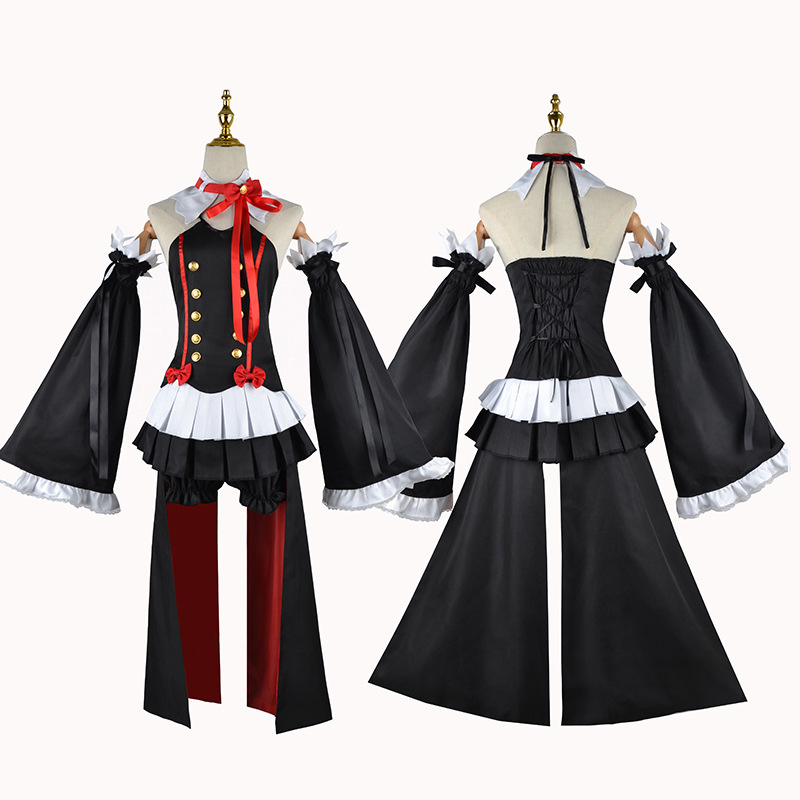 Anime Seraph Of The End Krul Tepes Cosplay Costumes Uniform Outfits Halloween Carnival Suit With Wig For Women alx