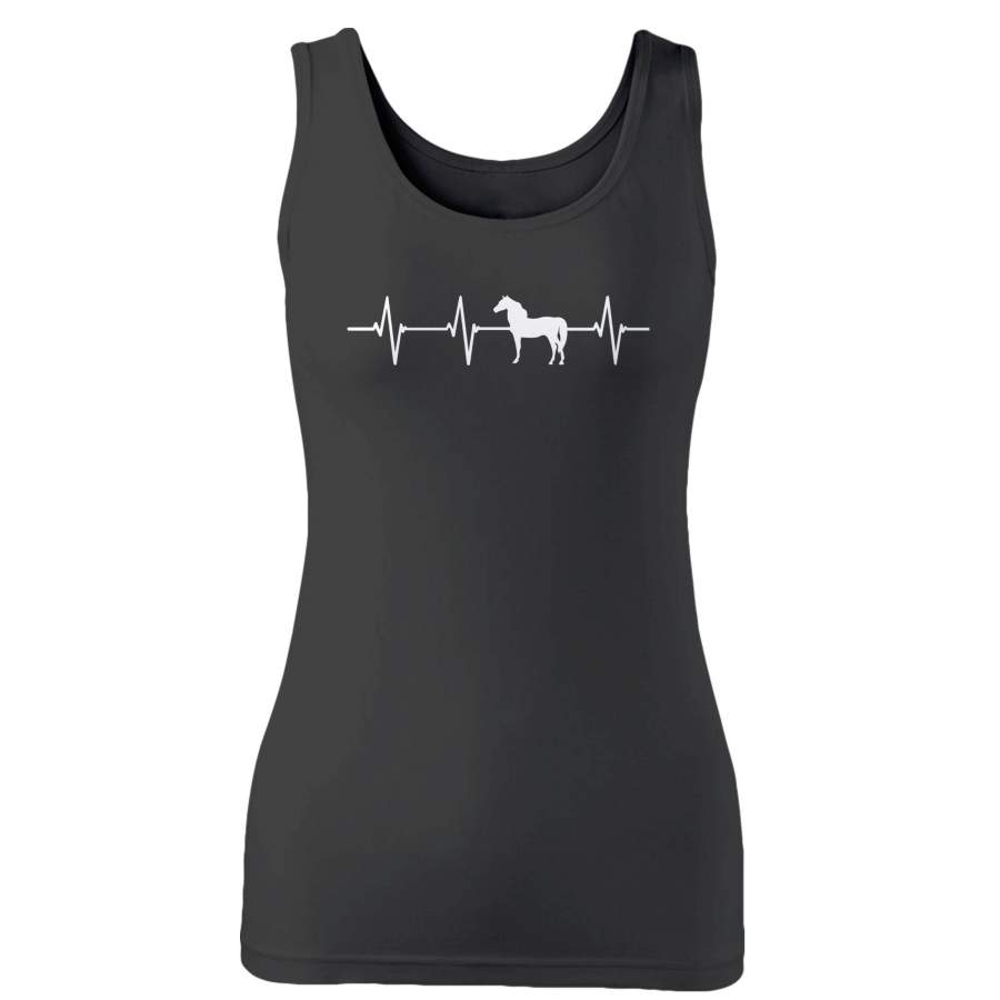 Heartbeat Horse Horseback Riding Woman’s Tank Top