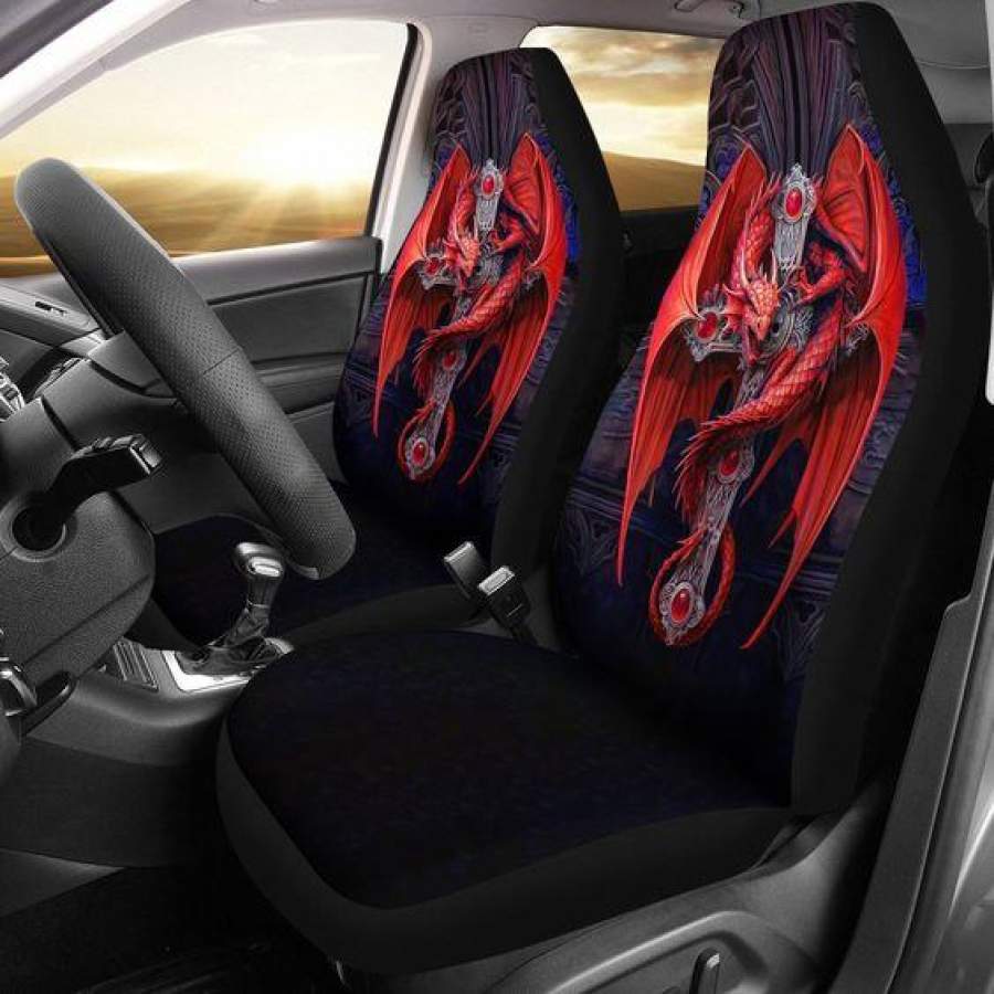 Red Dragon Seat Cover Car 2