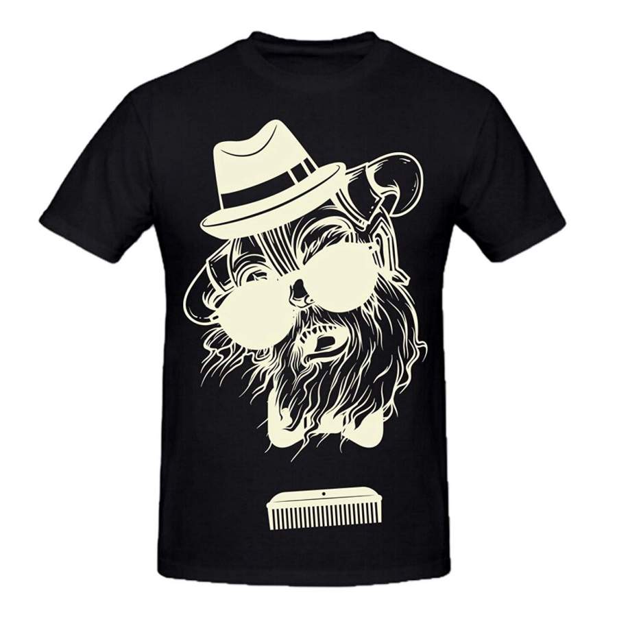 100% Cotton Black Mens Summer Fashion Diy Tops Tees Man Animal Style O Neck Casual T Shirt