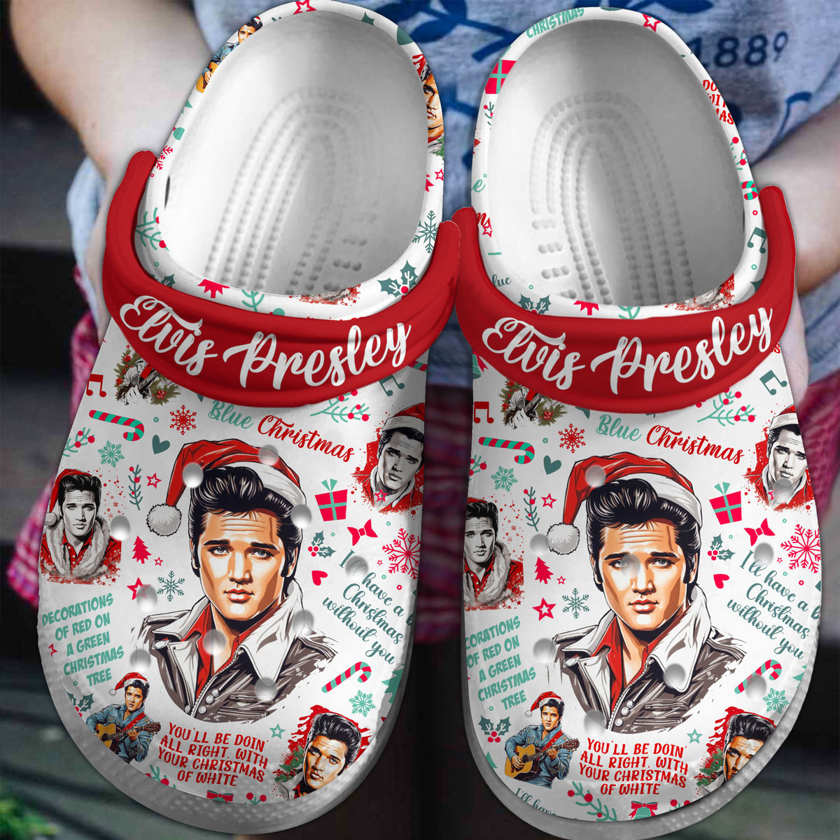 Elvis Presley Music Crocs Crocband Clogs Shoes Comfortable For Men Women and Kids 5