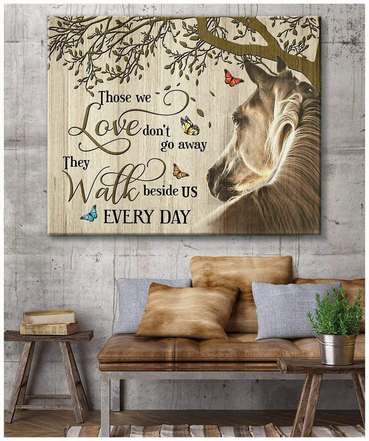 Those We Love Horse Wall Art Canvas Gift For Family, Wall Art Decor, Canvas Print, Home Decor