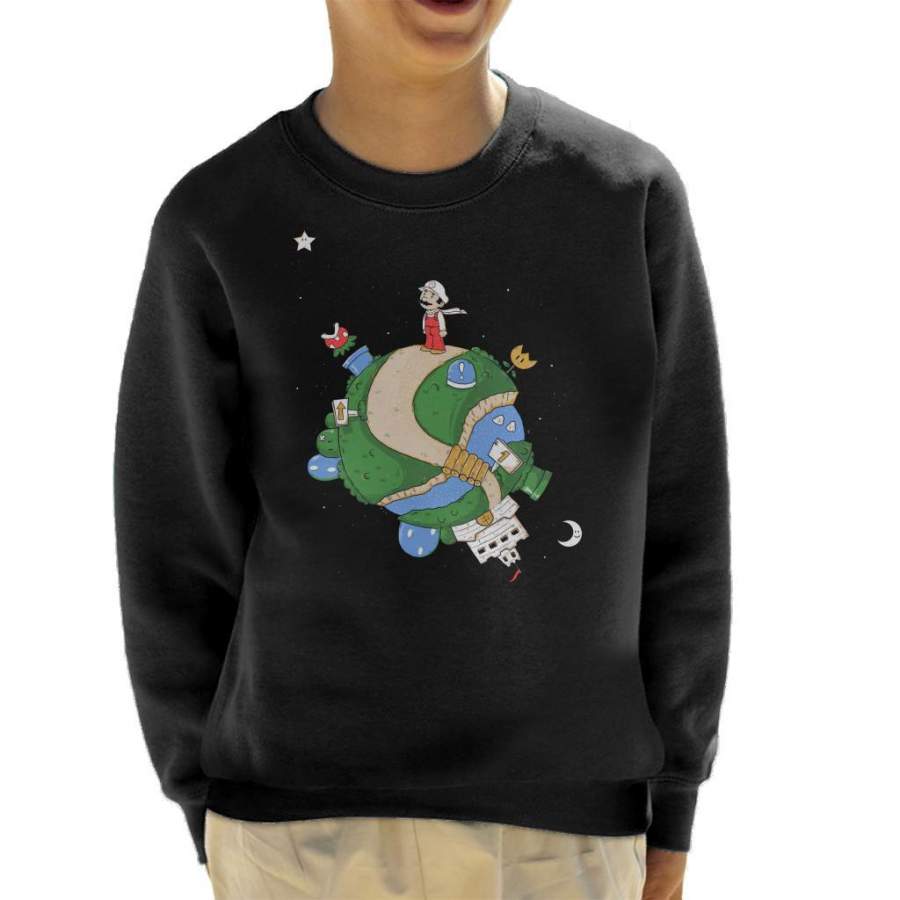Little Moustache Super Mario Kid’s Sweatshirt