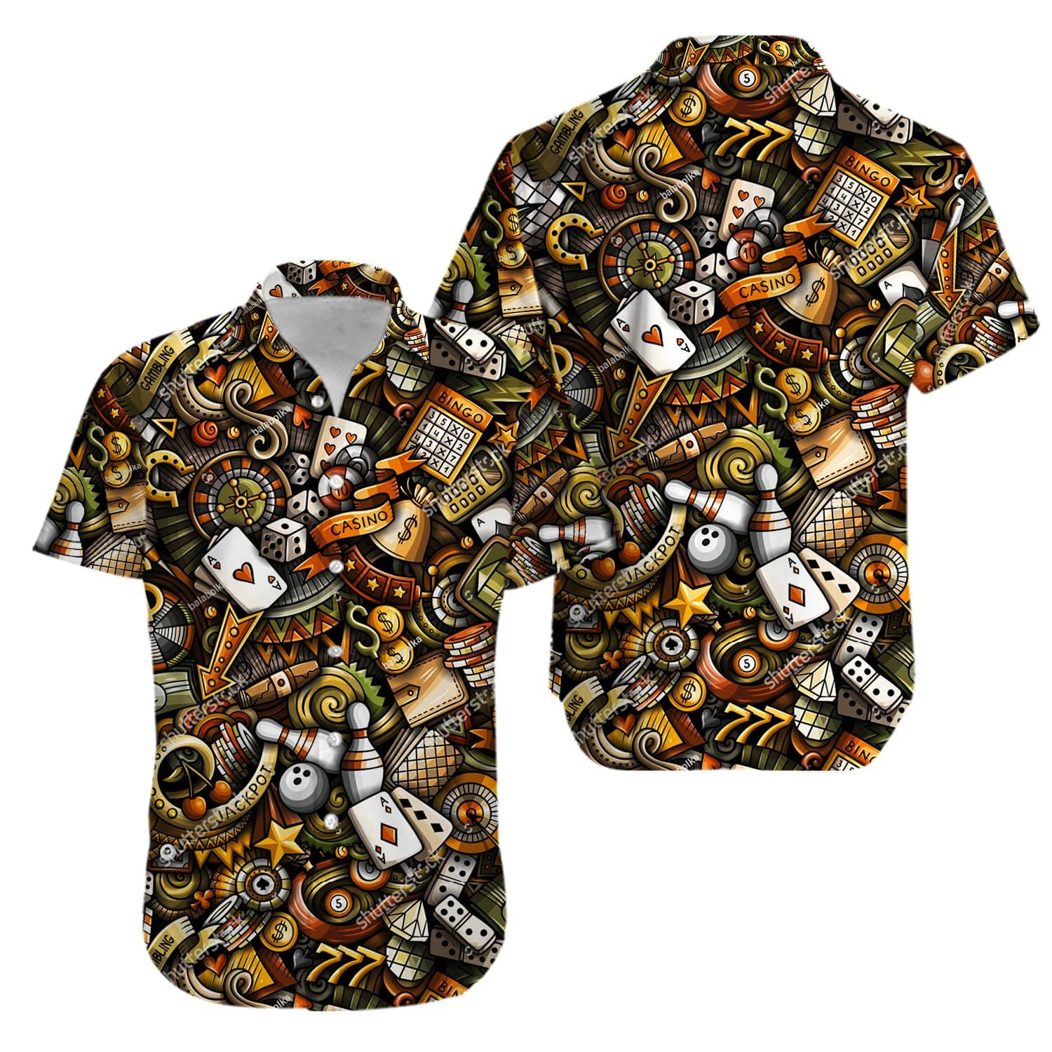 Casino Poker Aloha Hawaii Shirts Kv Ha55662