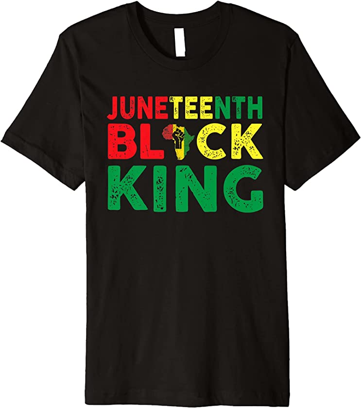 Juneteenth Black King Emancipation Day Black Pride Quote Premium T-Shirt